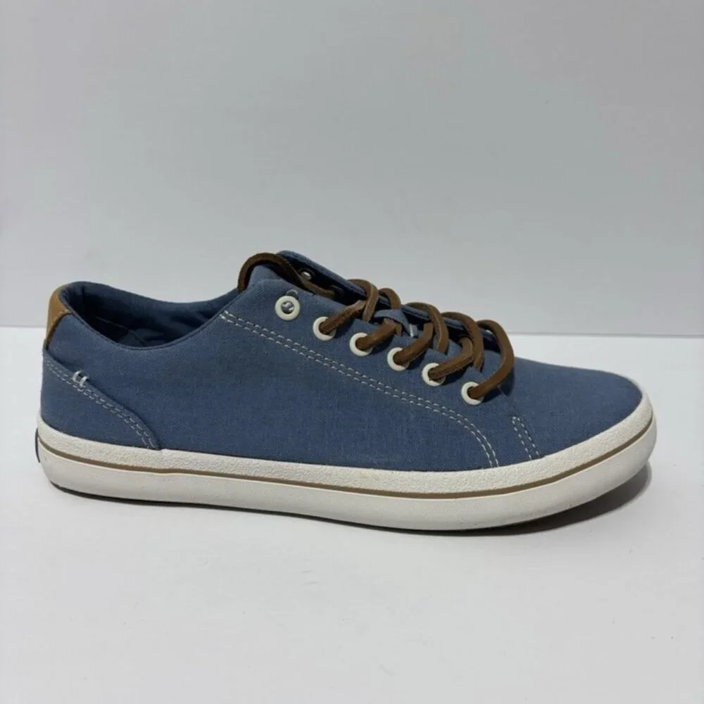 Sperry Men’s Striper LTT Linen Blue Sneakers, Size 5 M